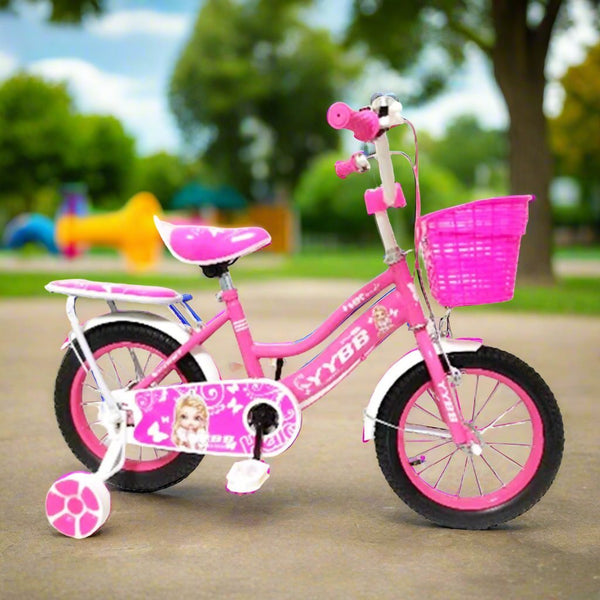 20" Barbie Theme Bicycle with Basket and Training Wheels - BLL - B20 - 586 - 17 - Planet Junior