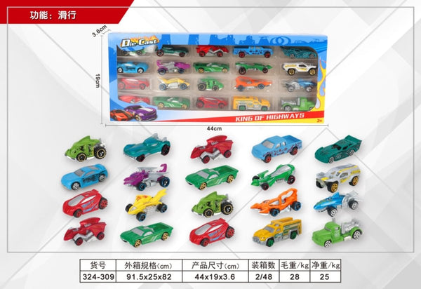 20 - Piece DieCast Car Set – Racing and Collectible Vehicles - RT - 324 - Planet Junior