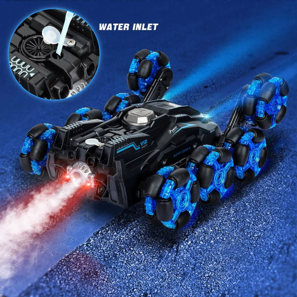 2.4G Double - Sided Eight Wheels RC Stunt Spray Car - 558 - Planet Junior