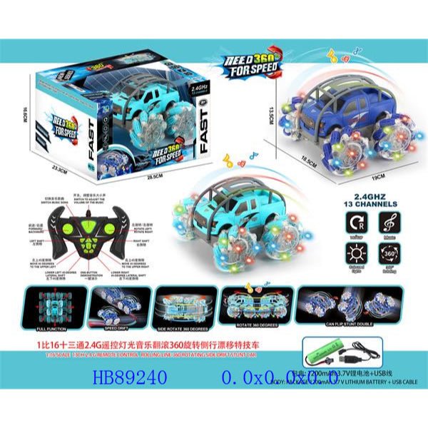 2.4GHZ Remote Control Stunt Car - BLL - RC - 018 - 2YQ - Planet Junior