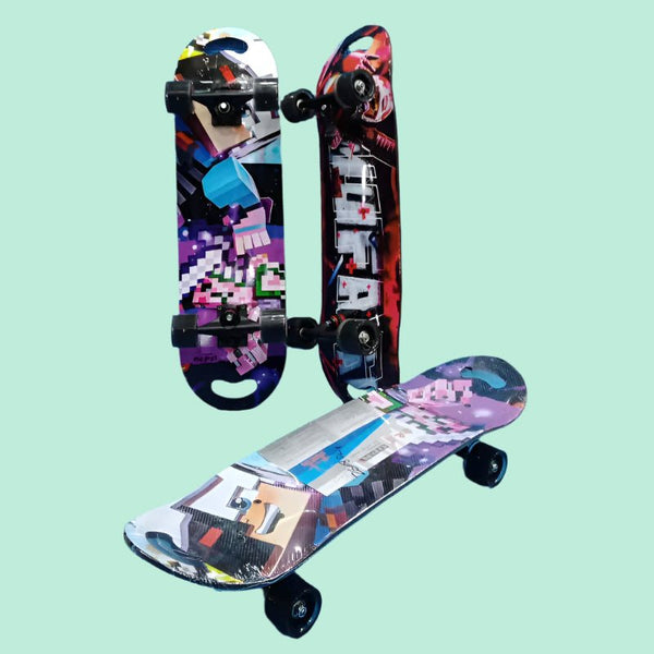 28" Plastic Skateboard For Kids With Fun Graphic Designs - BLL - SKT - 2808DLX - Planet Junior