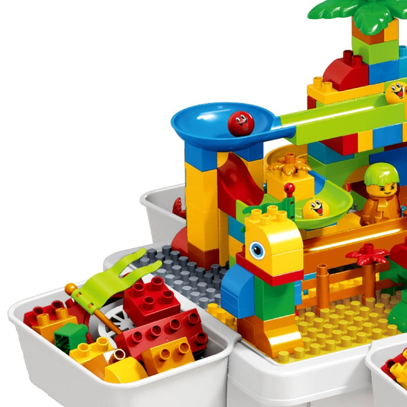 Lego table with 3 chairs best sale