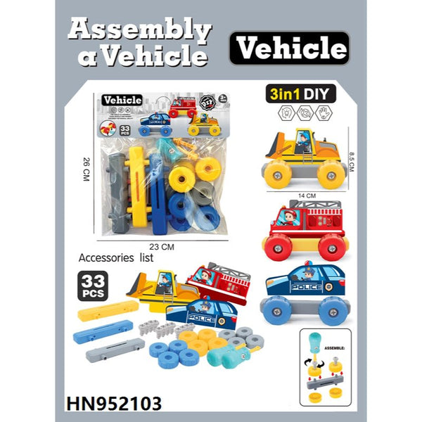 3 in 1 DIY Assemble Car - BLL - BI - 6620 - 4 - Planet Junior