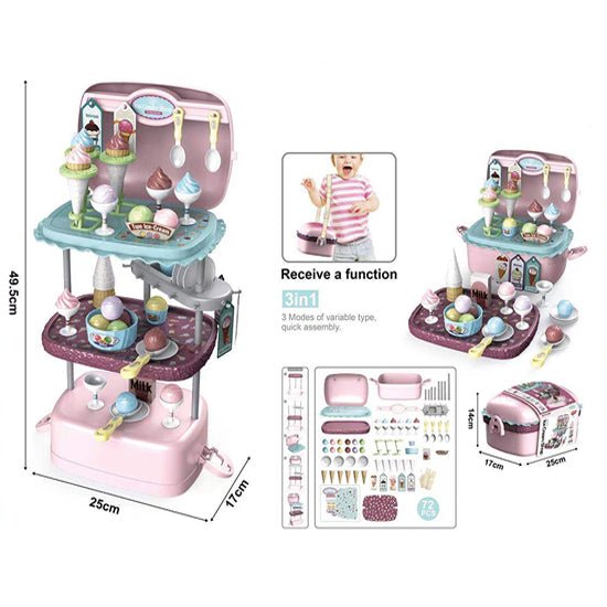 3 - in - 1 Ice Cream Shop Playset - BLL - GT - 25746 - Planet Junior