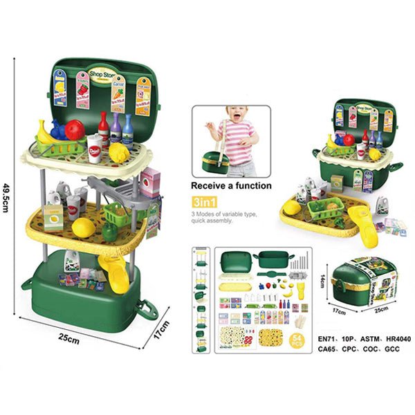 3 in 1 Kitchen Pretend Play Set - BLL - GT - 25741 - Planet Junior