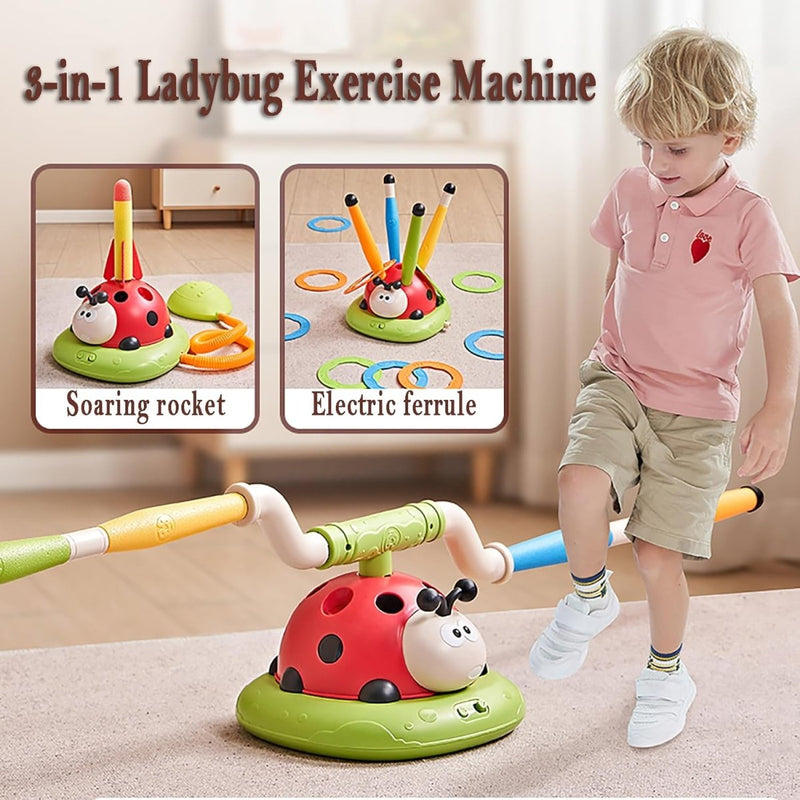 3 in 1 Ladybug Multifunction Exercise Machine - RT296 - Planet Junior