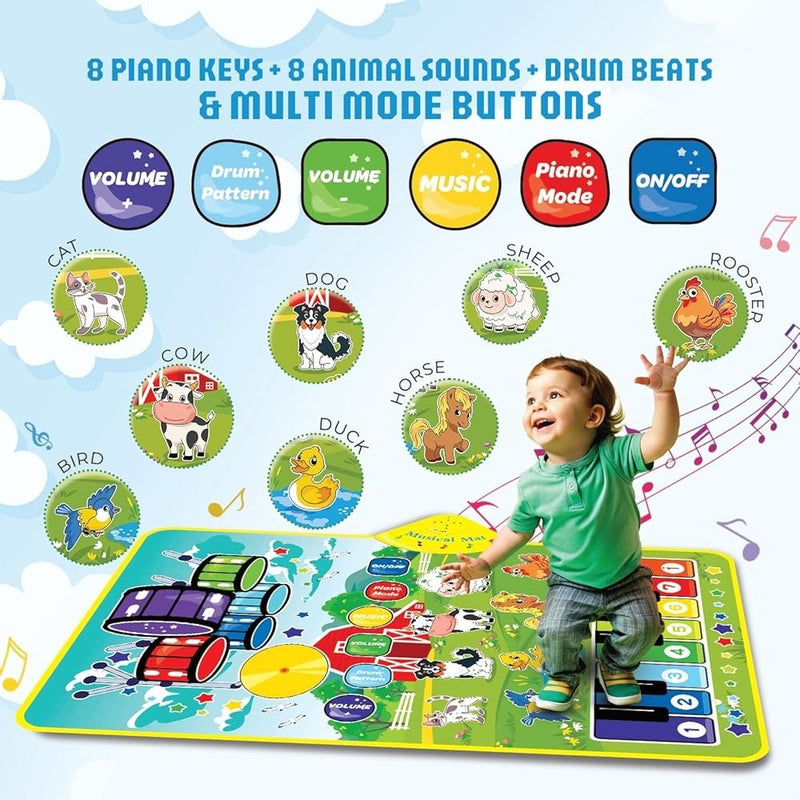 3 in 1 Musical Instruments Drum Mat for Kids - YQ3230 - Planet Junior