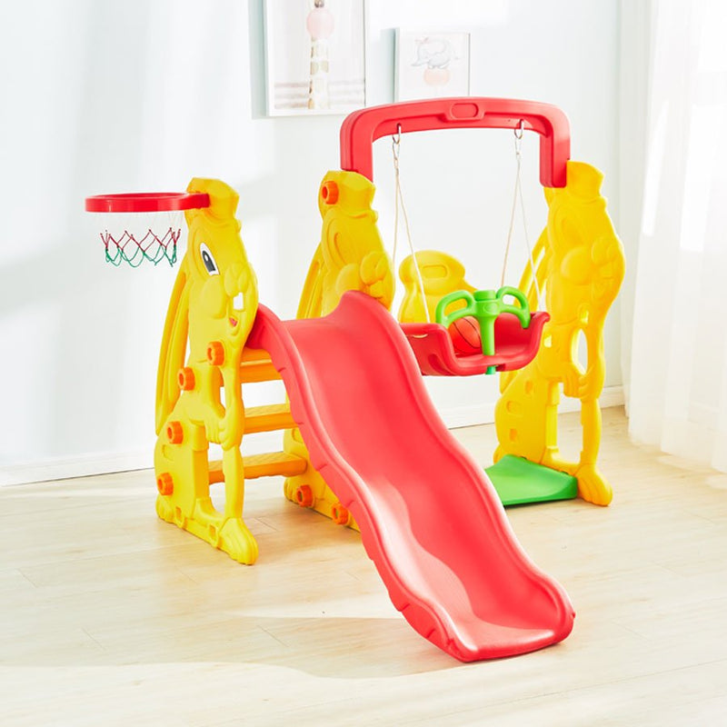 3 in 1 Slide and Swing Playset with Basketball Hoop - BLL - SL - 090 - 1 - Planet Junior