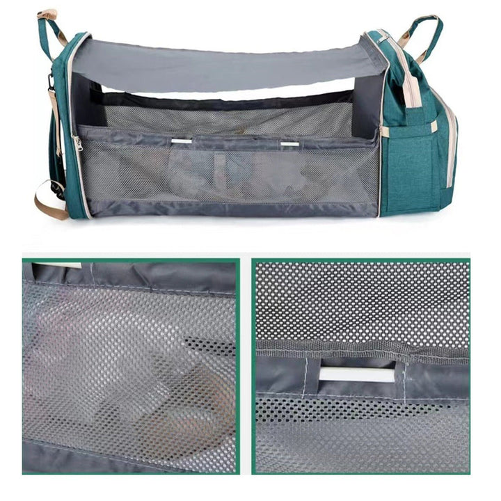 3 in 1 Smart Baby Diaper Bag Organiser & Portable Bed - BLL - BGG - 3025 - Planet Junior