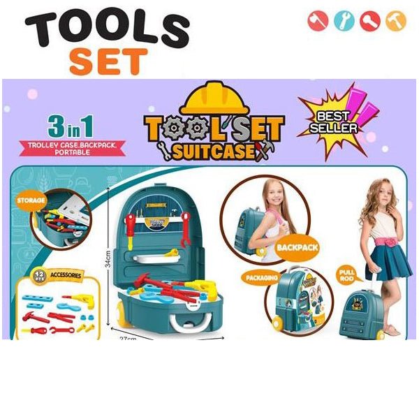 3 in 1 Tool Set Suitcase - BLL - BI - 2016 - 120 - Planet Junior