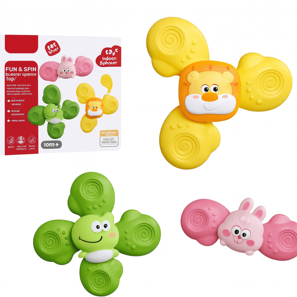 3 Pcs Mixed Sucker Spinner Rattles Stick – Fun Sensory Play for Little Hands - FF-368-67 - Planet Junior