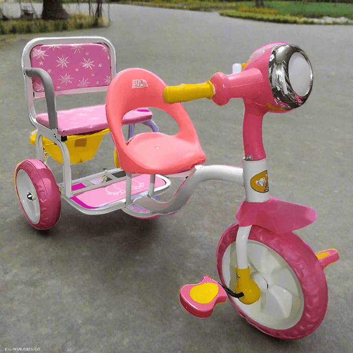 3 - Wheel Dual Seat Tricycle For Girls - BLL - T - 5166 - Planet Junior