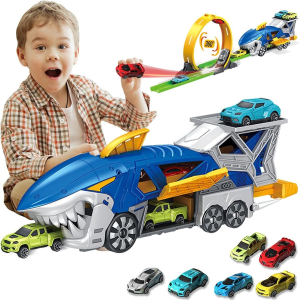 360 Rotating Shark Loop and Launcher Car Track Set - BLL - TR - 934A - P - Planet Junior