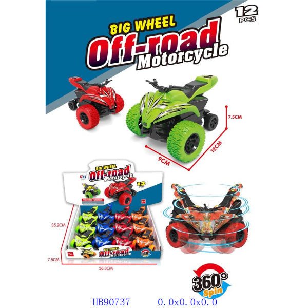 360 Spin Big Wheel off Road Motorcycle | 1 Pcs - BLL - DK - 987K - Planet Junior