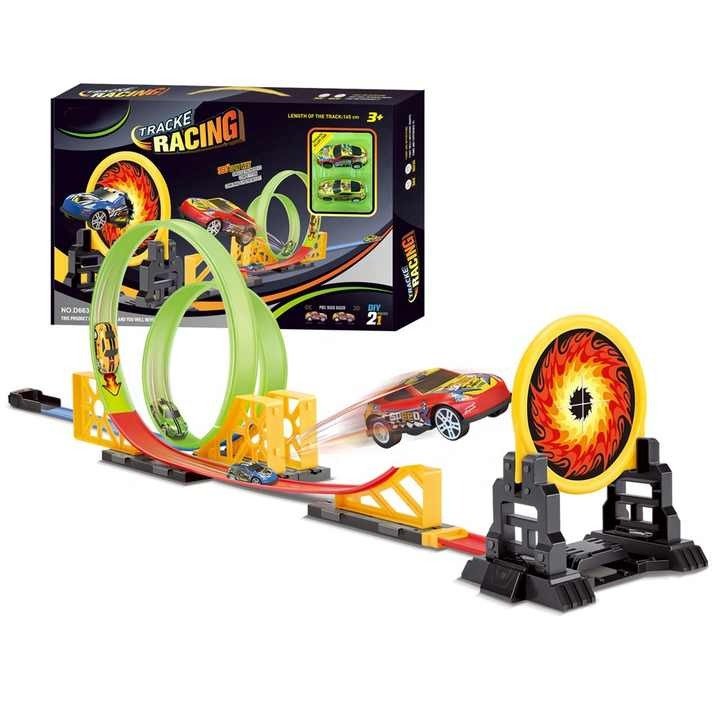 360° Rotation Stunt Car Track Racing Play Set - BLL - TR - 663 - 508T - Planet Junior