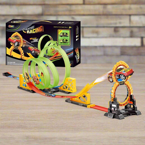 360° Rotation Stunt Car Track Racing Play Set - BLL - TR - 663 - 508T - Planet Junior