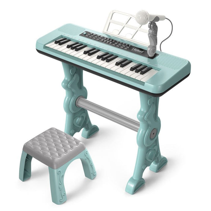 37 - Key Kids Electronic Keyboard Set – With Mic, Stool & Music Stand - RT-328-69 - Planet Junior