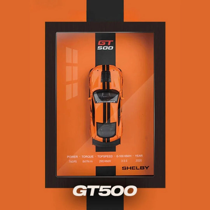 3D Display Frame 1:32 Scale Shelby GT500 Diecast Model - RT - 8020A - Planet Junior