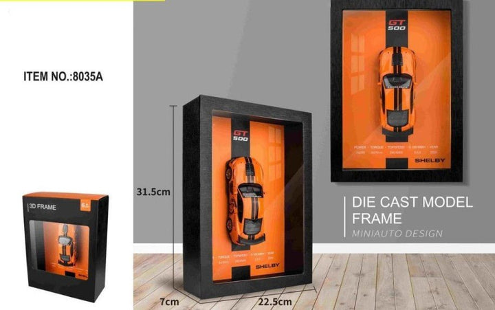 3D Display Frame 1:32 Scale Shelby GT500 Diecast Model - RT - 8020A - Planet Junior
