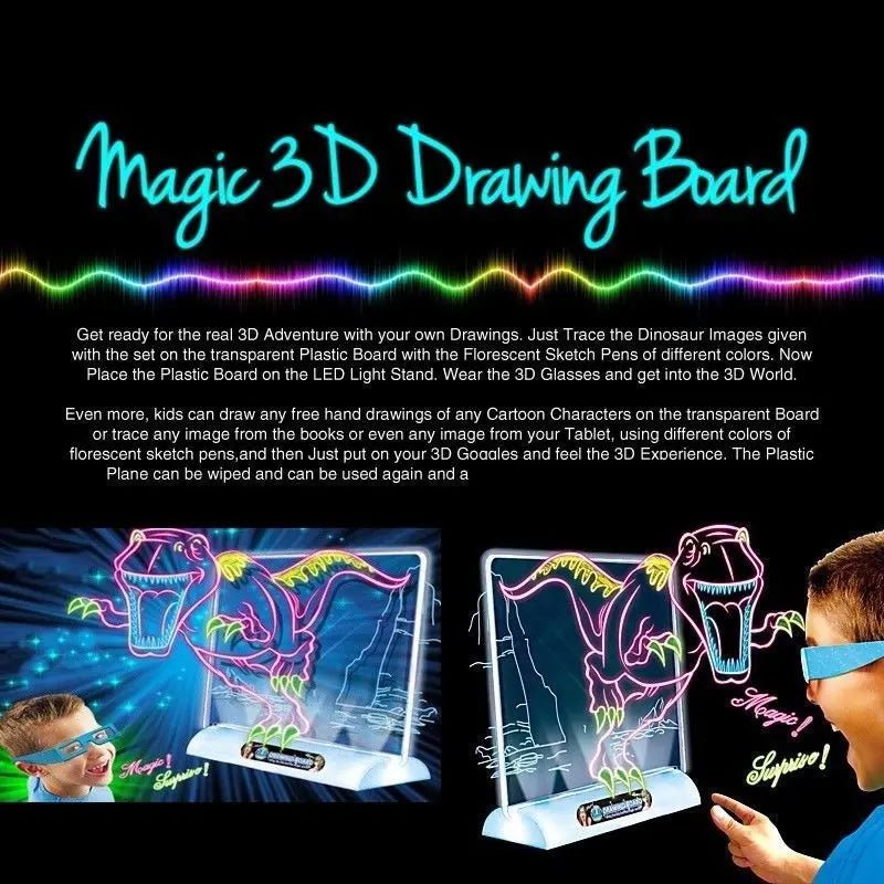 3D Magic Drawing Board - BLL - ET - 171YM - Planet Junior