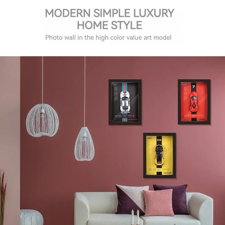 3D Wall Frame 1:32 Scale Chevrolet Camaro DieCast Model - RT - 8035A - Planet Junior