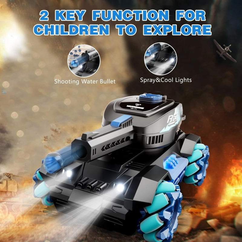 4WD Crawler Scale Water Bullet Shooting Remote Control Tank - RT4DY1 - Planet Junior