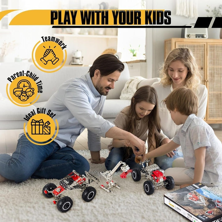 5in1 Engineering Metal Model Truck Construction Set - BLL - BL - 869 - 5 - Planet Junior