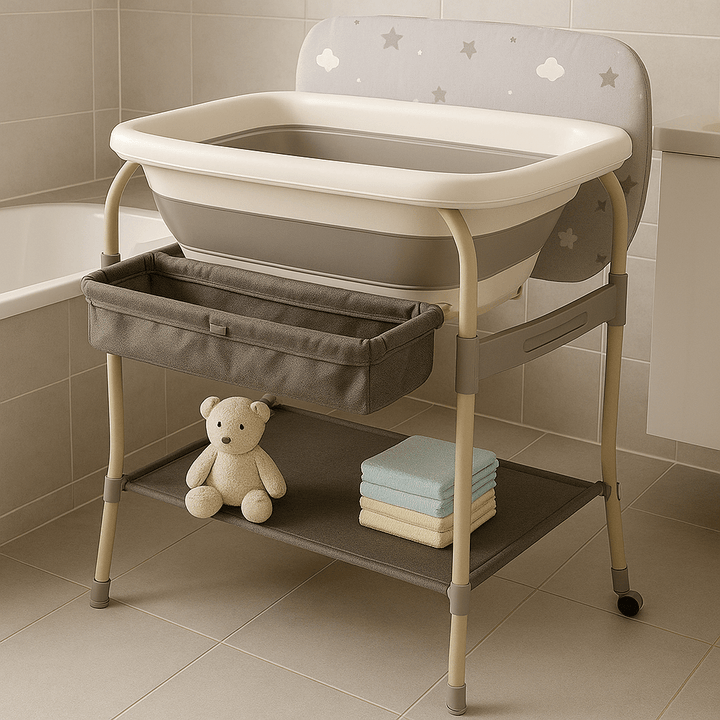 6 in 1 Baby Bath Station – Safe, Comfortable & Convenient Bathing for Little Ones - BLL-BS-82CB - Planet Junior