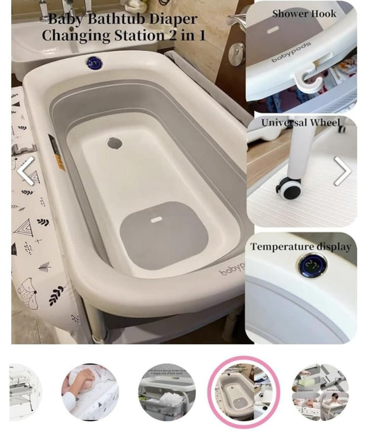 6 in 1 Baby Bath Station – Safe, Comfortable & Convenient Bathing for Little Ones - BLL-BS-82CB - Planet Junior
