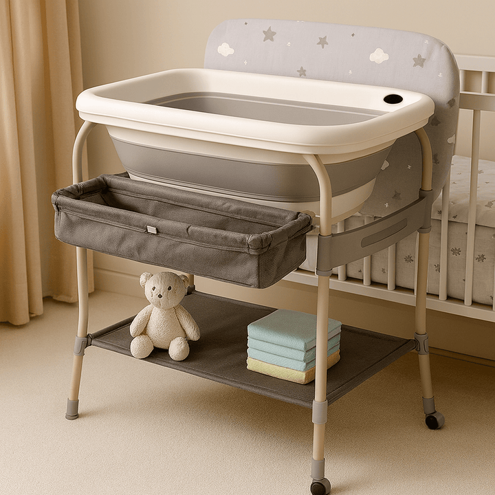 6 in 1 Baby Bath Station – Safe, Comfortable & Convenient Bathing for Little Ones - BLL-BS-82CB - Planet Junior