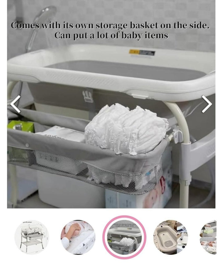 6 in 1 Baby Bath Station – Safe, Comfortable & Convenient Bathing for Little Ones - BLL-BS-82CB - Planet Junior