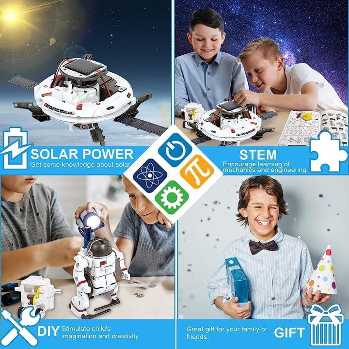 6 - in - 1 Solar Robot Kit for Kids Space Science Explore - BLL - FG - 2117A - Planet Junior