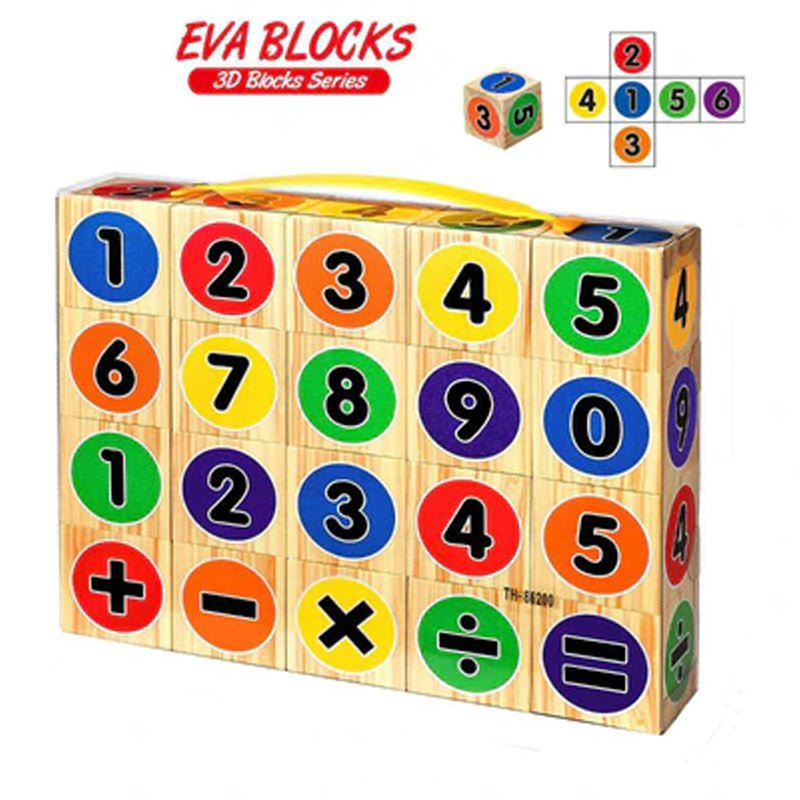 6 Sided EVA Learning Blocks | Mathematics - BLL - ET - 86200 - Planet Junior