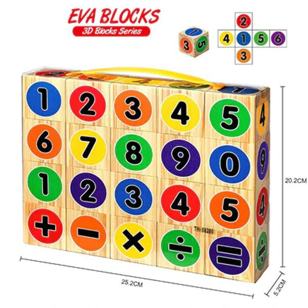 6 Sided EVA Learning Blocks | Mathematics - BLL - ET - 86200 - Planet Junior