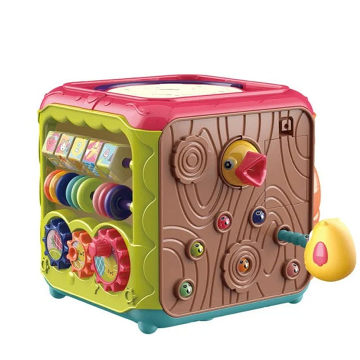 6 Sides Musical Hand Drum Activity Cube - BLL - MT - 688 - 31 - Planet Junior