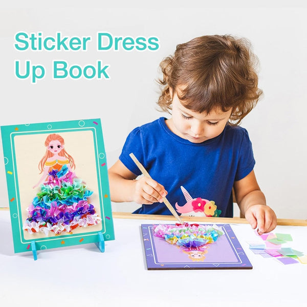 DIY Princess Dress-Up Poking & Art Book