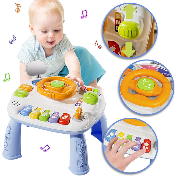 Musical Baby Activity Bus Board with Lights & Sounds