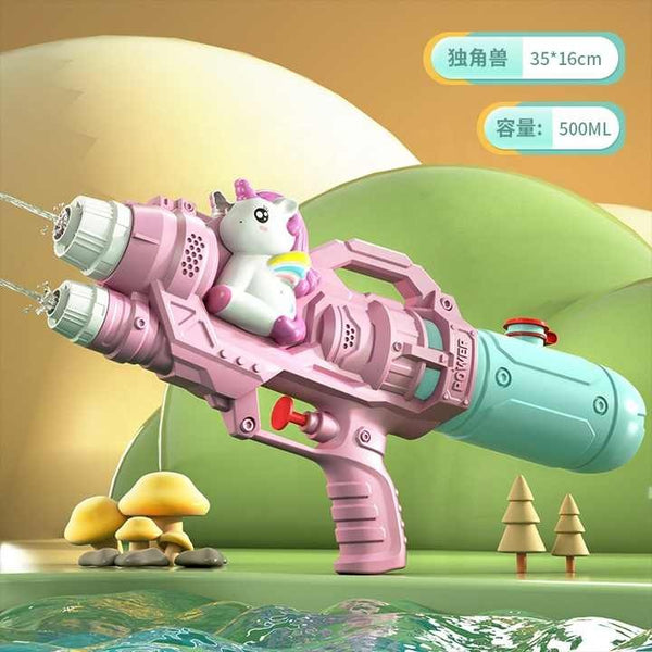 Colorful Unicorn Bubble Blaster Gun for Kids