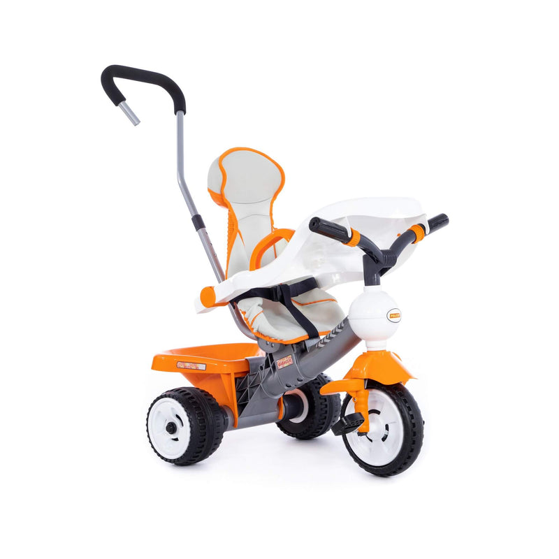 Polesie Didactic Tricycle with Playbar, Handle, Straps, and Seat Cover | European Made