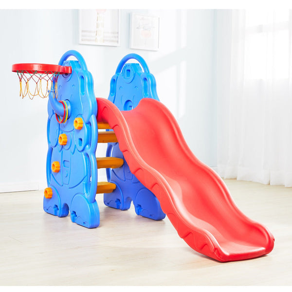 Kids Indoor Slide with Basketball Hoop – Fun & Safe Playtime Set