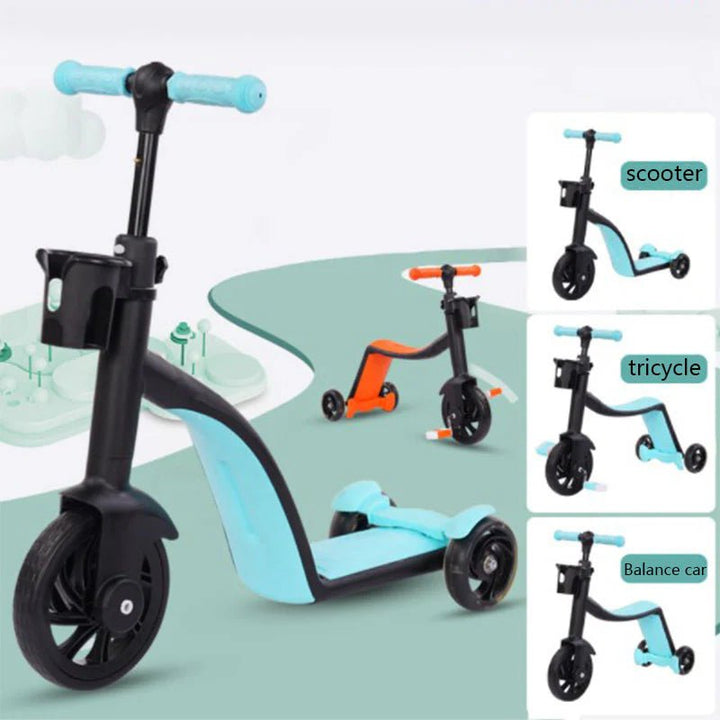 Adjustable 2 - in - 1 Tricycle and Scooty for Kids - PJ - 11 - Planet Junior