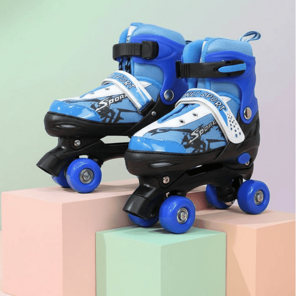 Adjustable 4 - Wheel Skate Shoes – Stable, Smooth & Perfect for Growing Kids | Small - BLL-SKT-805-2S - Planet Junior