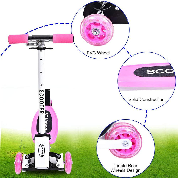 Adjustable 4W Kids Scooty 4W – Stable& Perfect for Beginner Riders - BLL-SKTY-016 - Planet Junior