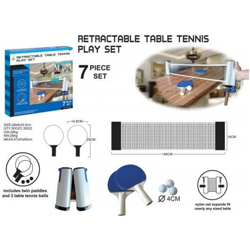 Adjustable Table Tennis Play Set | 7 Piece Set - YF353D - Planet Junior