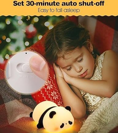 Adorable Squishy Panda Bedside Lamp – Soft Glow Silicone LED with 3 Brightness Modes - UT - PNLAMP - Planet Junior
