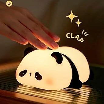 Adorable Squishy Panda Bedside Lamp – Soft Glow Silicone LED with 3 Brightness Modes - UT - PNLAMP - Planet Junior
