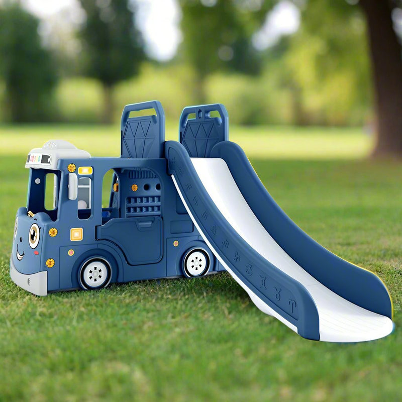 Adventure Bus Slide Fun Ride | L - 81" W - 45" H - 38" - BLL - SL - 21B011 - Planet Junior