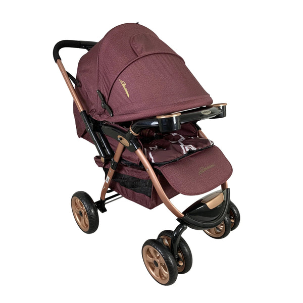 AdventureCruiser Baby Stroller | 6 Wheels - BLL - S - 7X - WINE - 1 - Planet Junior