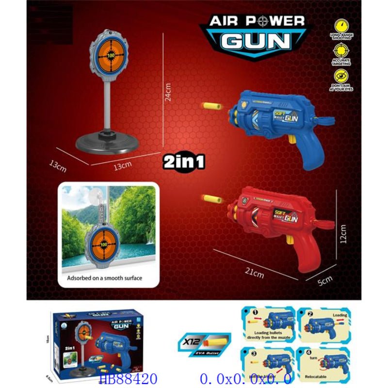 Air Power Soft Bullet Gun - BLL - GN - 679 - 905 - Planet Junior