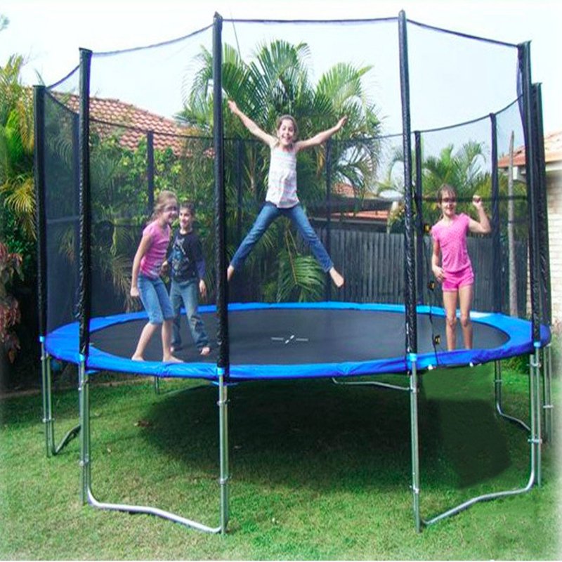 AirBounce Adventure Trampoline with Net and Stair | 12 Feet - BLL - JB - 12FT - Planet Junior